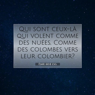 Ésaïe 60:8 Verset biblique expliqué