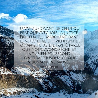 Ésaïe 64:5 Verset biblique expliqué