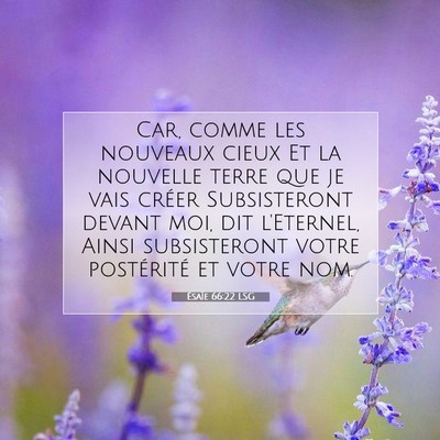 Ésaïe 66:22 Verset biblique expliqué