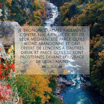 Jérémie 1:16 Verset biblique expliqué