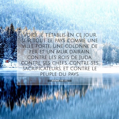 Jérémie 1:18 Verset biblique expliqué