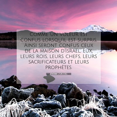 Jérémie 2:26 Verset biblique expliqué