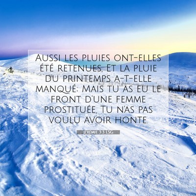 Jérémie 3:3 LSG Image du verset biblique