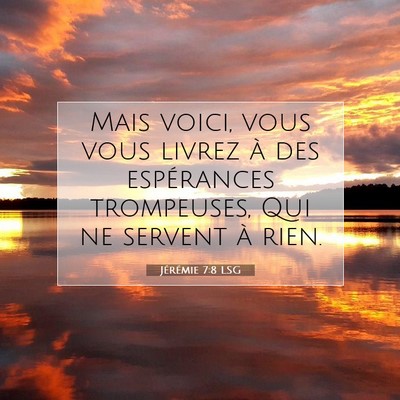 Jérémie 7:8 Verset biblique expliqué
