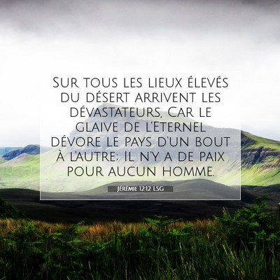 Jérémie 12:12 Verset biblique expliqué