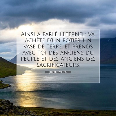 Jérémie 19:1 LSG Image du verset biblique