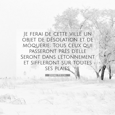 Jérémie 19:8 Verset biblique expliqué