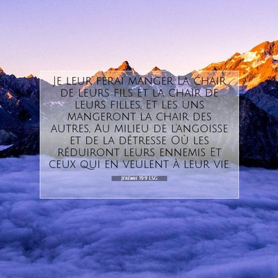 Jérémie 19:9 Verset biblique expliqué