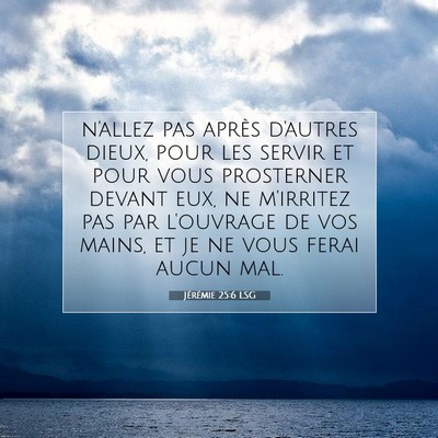 Jérémie 25:6 Verset biblique expliqué