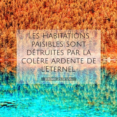 Jérémie 25:37 Verset biblique expliqué