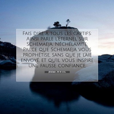 Jérémie 29:31 Verset biblique expliqué