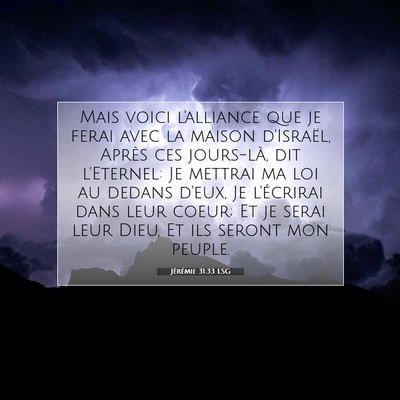 Jérémie 31:33 LSG Image du verset biblique