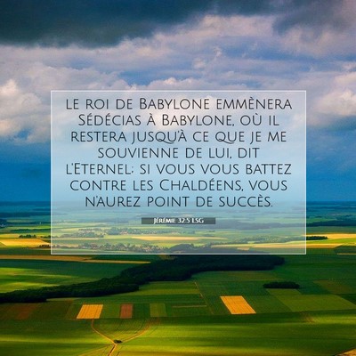 Jérémie 32:5 Verset biblique expliqué
