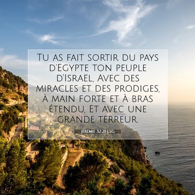 Jérémie 32:21 Verset biblique expliqué