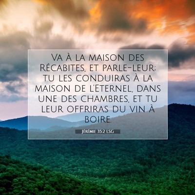 Jérémie 35:2 Verset biblique expliqué