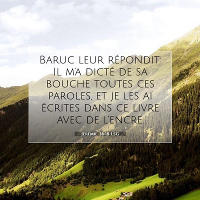 Jérémie 36:18 Verset biblique expliqué