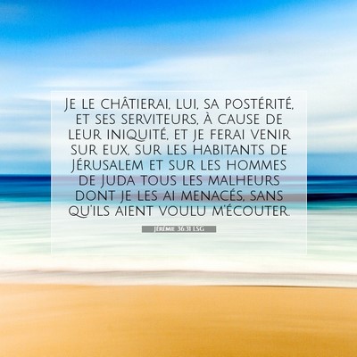 Jérémie 36:31 Verset biblique expliqué
