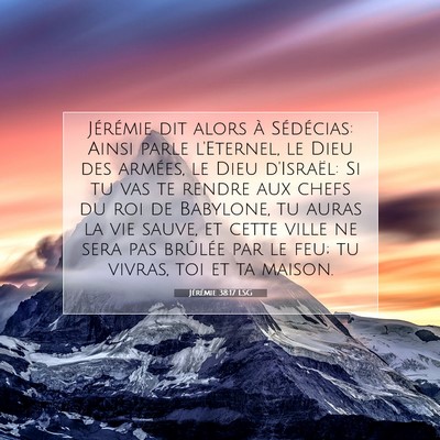 Jérémie 38:17 Verset biblique expliqué