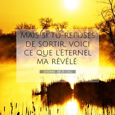 Jérémie 38:21 Verset biblique expliqué