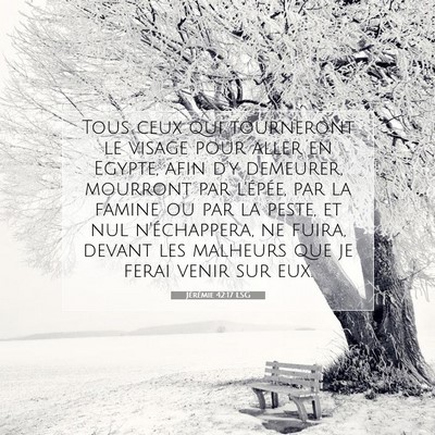 Jérémie 42:17 Verset biblique expliqué