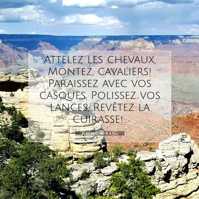 Jérémie 46:4 Verset biblique expliqué