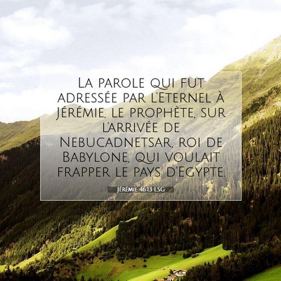Jérémie 46:13 Verset biblique expliqué
