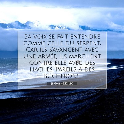 Jérémie 46:22 Verset biblique expliqué