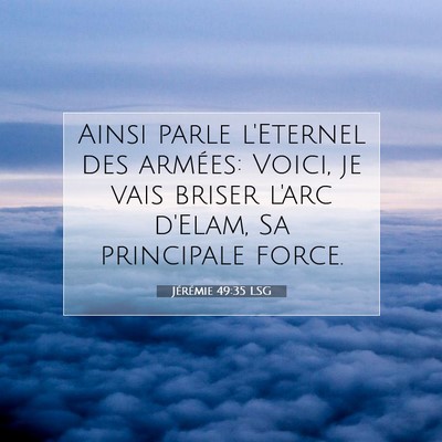 Jérémie 49:35 Verset biblique expliqué