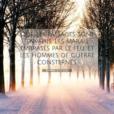 Jérémie 51:32 Verset biblique expliqué