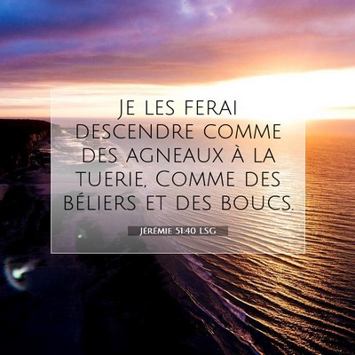 Jérémie 51:40 Verset biblique expliqué