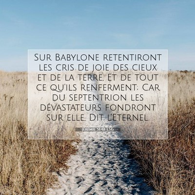 Jérémie 51:48 Verset biblique expliqué