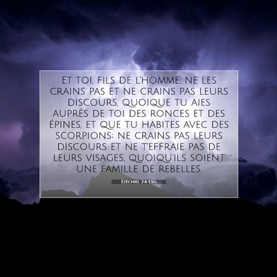 Ézéchiel 2:6 LSG Image du verset biblique