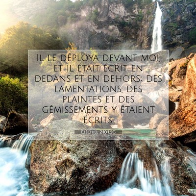 Ézéchiel 2:10 LSG Image du verset biblique