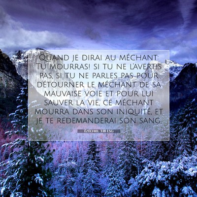 Ézéchiel 3:18 LSG Image du verset biblique