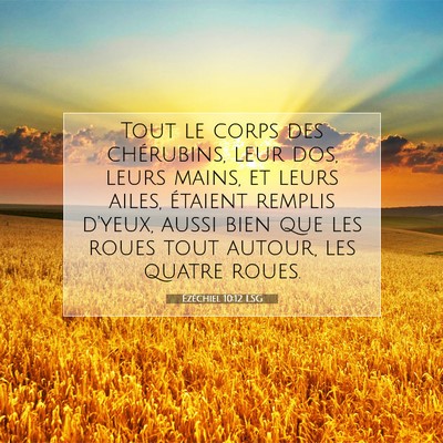 Ézéchiel 10:12 LSG Image du verset biblique