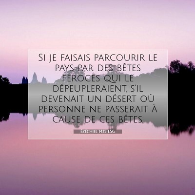 Ézéchiel 14:15 Verset biblique expliqué