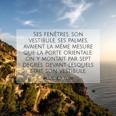 Ézéchiel 40:22 Verset biblique expliqué