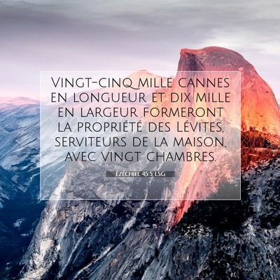 Ézéchiel 45:5 Verset biblique expliqué