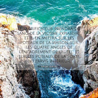 Ézéchiel 45:19 Verset biblique expliqué