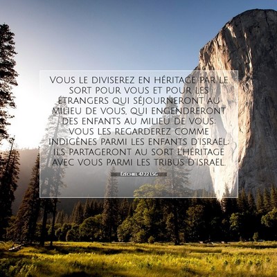 Ézéchiel 47:22 Verset biblique expliqué