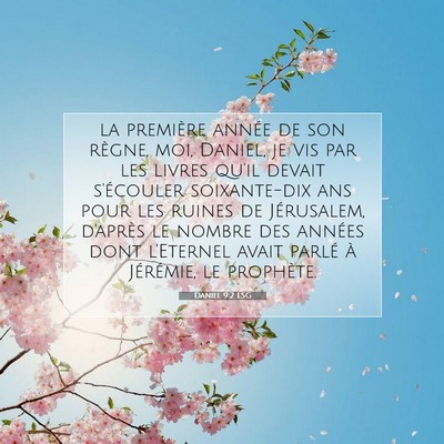 Daniel 9:2 LSG Image du verset biblique