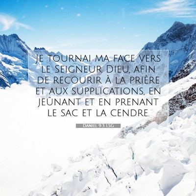 Daniel 9:3 LSG Image du verset biblique