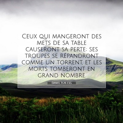 Daniel 11:26 Verset biblique expliqué
