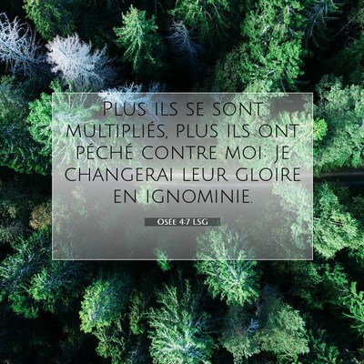 Osée 4:7 Verset biblique expliqué