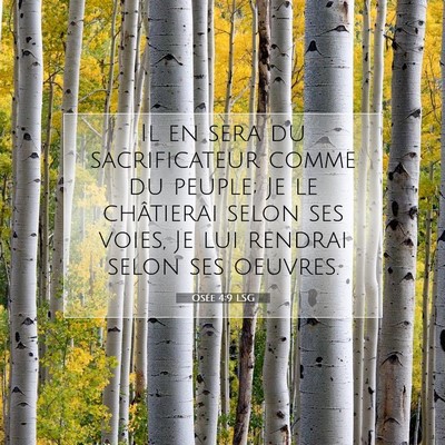 Osée 4:9 Verset biblique expliqué