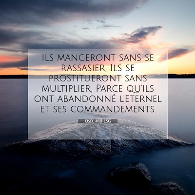 Osée 4:10 Verset biblique expliqué