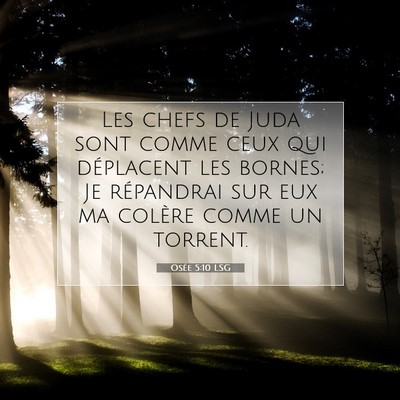 Osée 5:10 Verset biblique expliqué