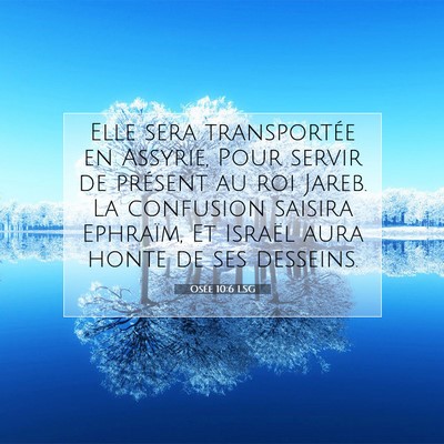 Osée 10:6 Verset biblique expliqué