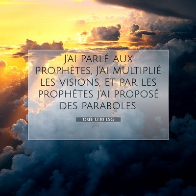 Osée 12:10 Verset biblique expliqué