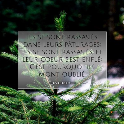 Osée 13:6 LSG Image du verset biblique